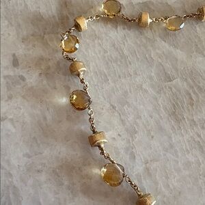Marco Bicego custom yellow quartz and 18kt gold necklace.💛